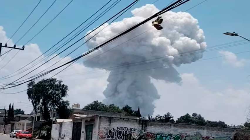 Fuerte Explosión en Polvorín de Tultepec Genera Pánico y Movilización de Emergencias