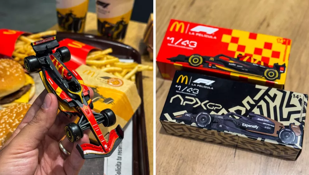 McDonald’s lanza combo temático de Fórmula 1 en México: La pasión por el automovilismo y el cine se unen