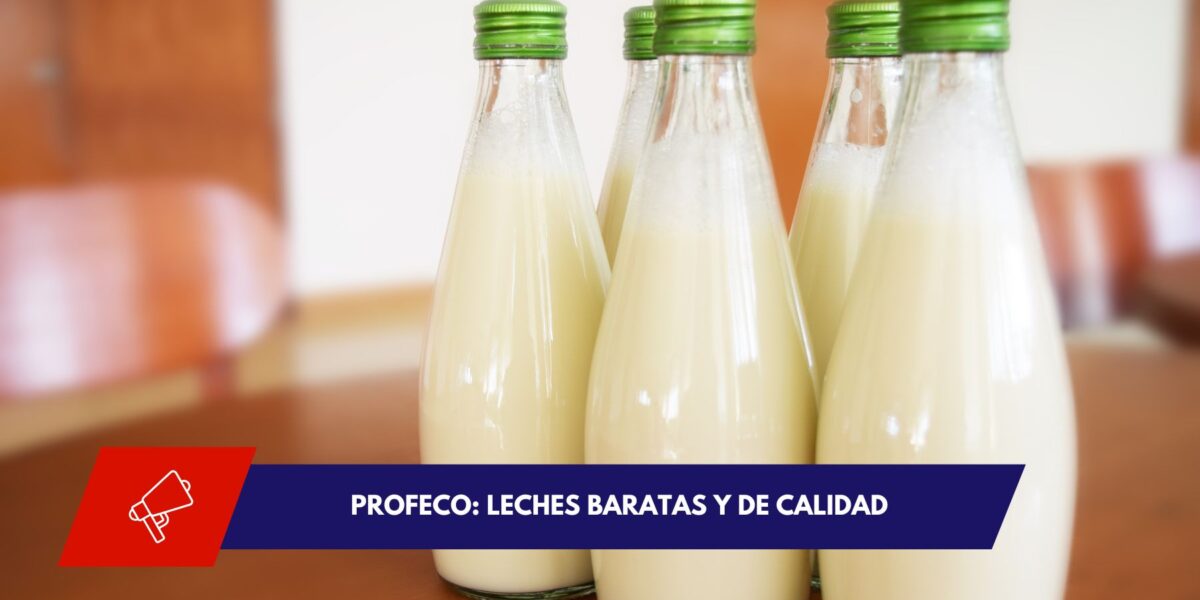 Leches económicas aprobadas por Profeco en México