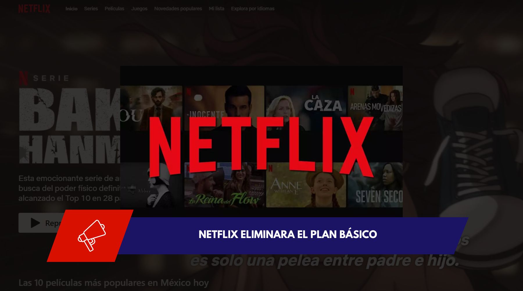 Netflix elimina Plan Básico: Usuarios deberán elegir entre anuncios o pagar más por contenido sin publicidad