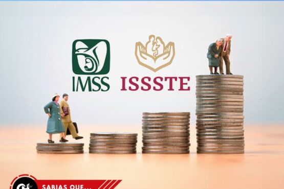 Calendario con fechas destacadas de pago para pensionados del IMSS e ISSSTE.