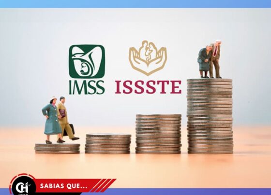 Calendario con fechas destacadas de pago para pensionados del IMSS e ISSSTE.