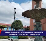 Lluvias intensas en Hidalgo con tormentas eléctricas y calles inundadas
