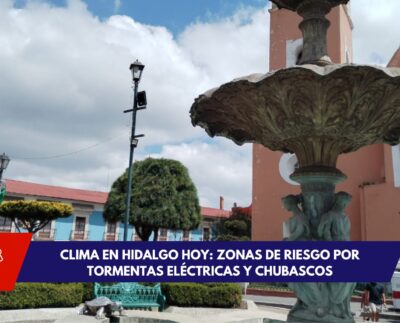 Lluvias intensas en Hidalgo con tormentas eléctricas y calles inundadas