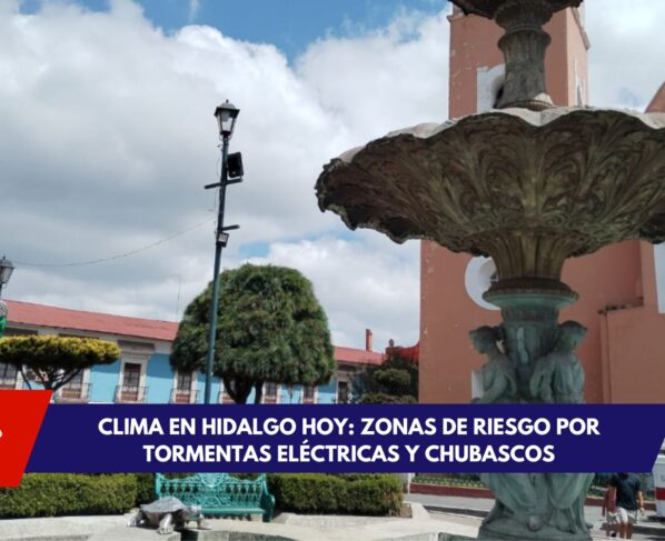 Lluvias intensas en Hidalgo con tormentas eléctricas y calles inundadas