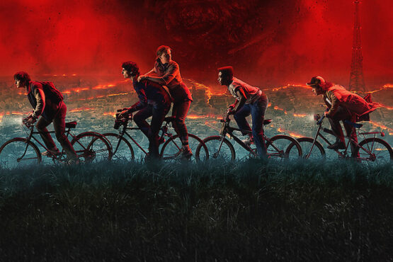 Personajes de Stranger Things enfrentándose a la amenaza de Vecna en el tráiler de la quinta temporada.