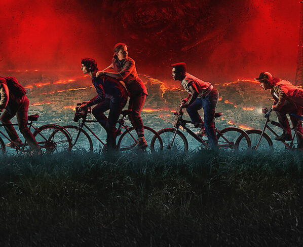 Personajes de Stranger Things enfrentándose a la amenaza de Vecna en el tráiler de la quinta temporada.