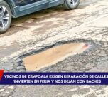 Calles llenas de baches y grietas en fraccionamientos de Zempoala, Hidalgo