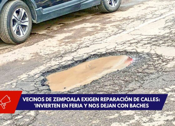 Calles llenas de baches y grietas en fraccionamientos de Zempoala, Hidalgo