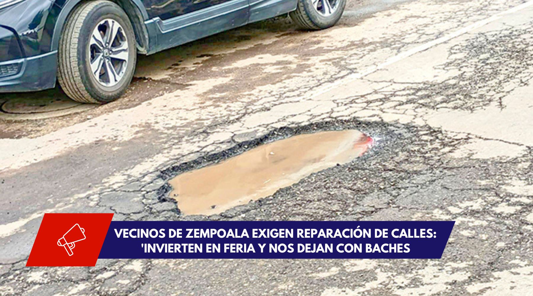 Invierten en feria y nos ignoran”: Vecinos de Zempoala estallan contra el abandono de sus calles