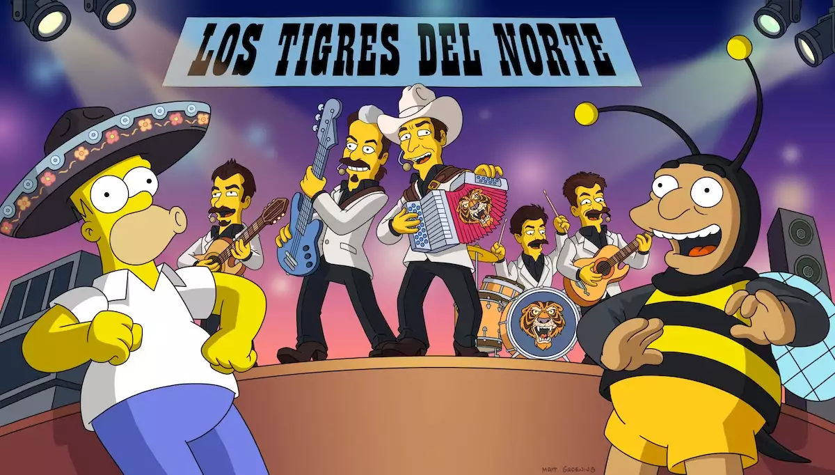 De Sinaloa a Springfield: Los Tigres del Norte estrenan “El Corrido de Pedro y Homero” en Los Simpson