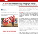 IMSS Bienestar desmiente fallecimiento por falta de atención médica en el Hospital Rubén Leñero